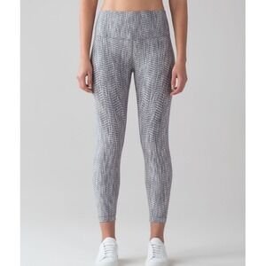 Lululemon Wunder Under Hi-Rise 7/8 Tight 25" Leggings Pattern Jacquard Size 6